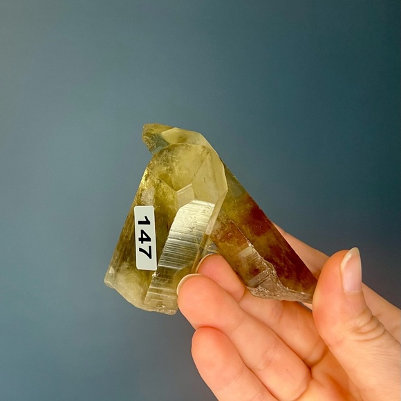 Smoky Citrine Window Quartz Crystal with Druzy - Picture 3 of 10